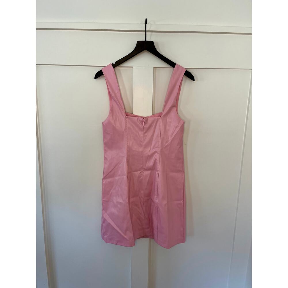 Show Me Your Mumu Woods Mini Dress Pink Faux Leather Size Medium - Picture 3 of 4